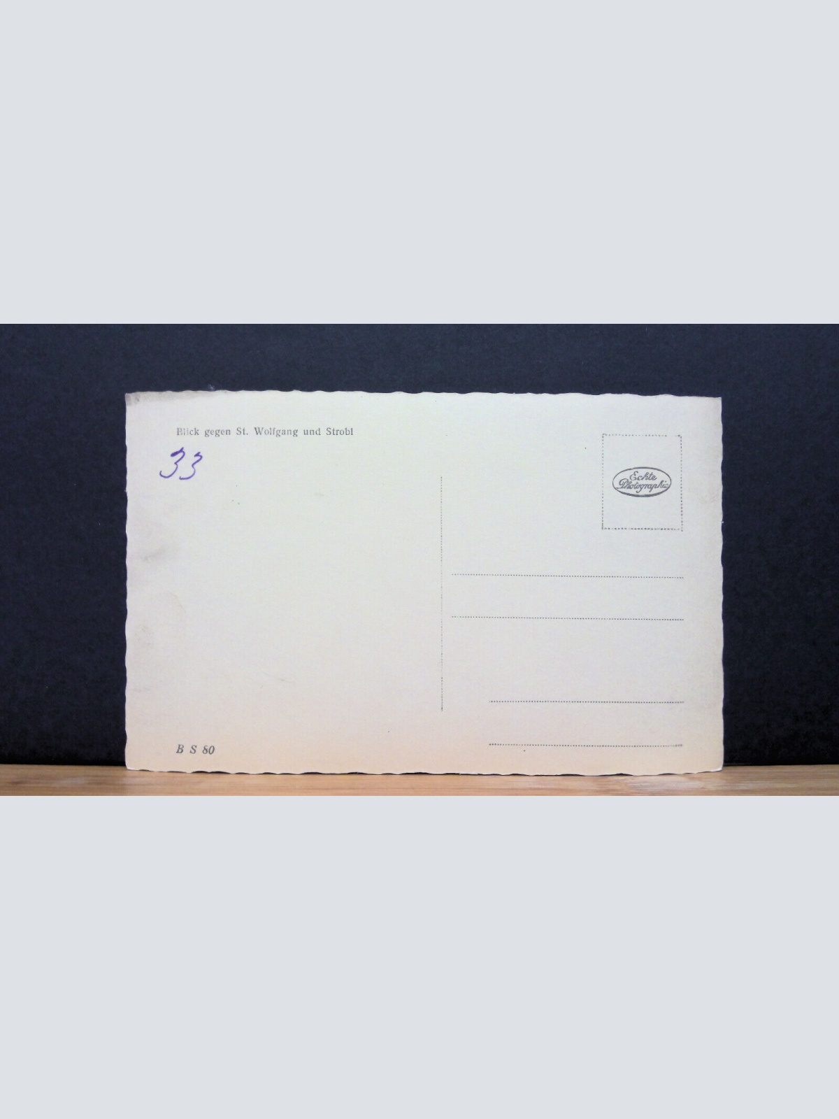 St Gilgen am Abersee Blick gegen St Wolfgang und Strobl JW 8037 C