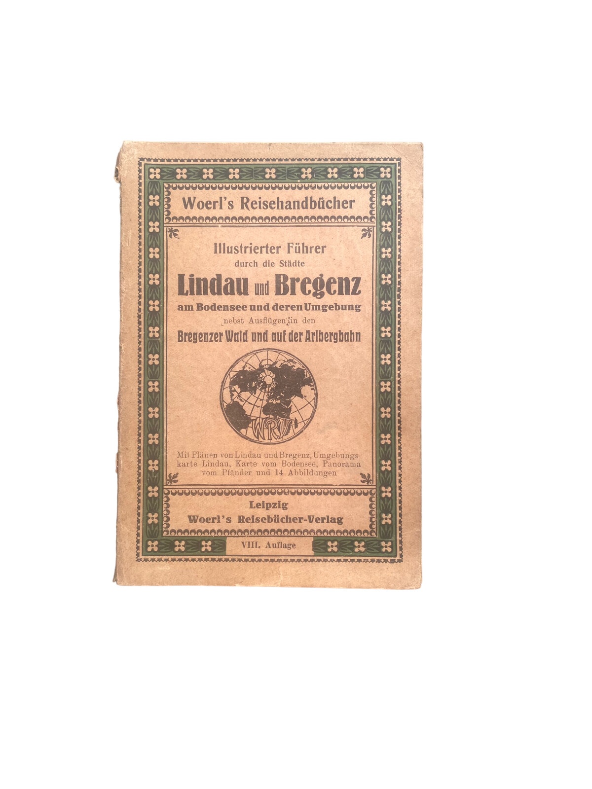 4592 ILLUSTRIERTER FÜHRER DURCH DIE STÄDTE LINDAU UND BREGENZ AM BODENSEE UND