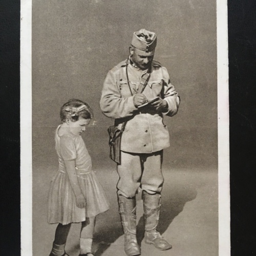 Noch einen Gruß an Mutter - Kind mit Soldat Brief - Meg egy par sort 270045 TH