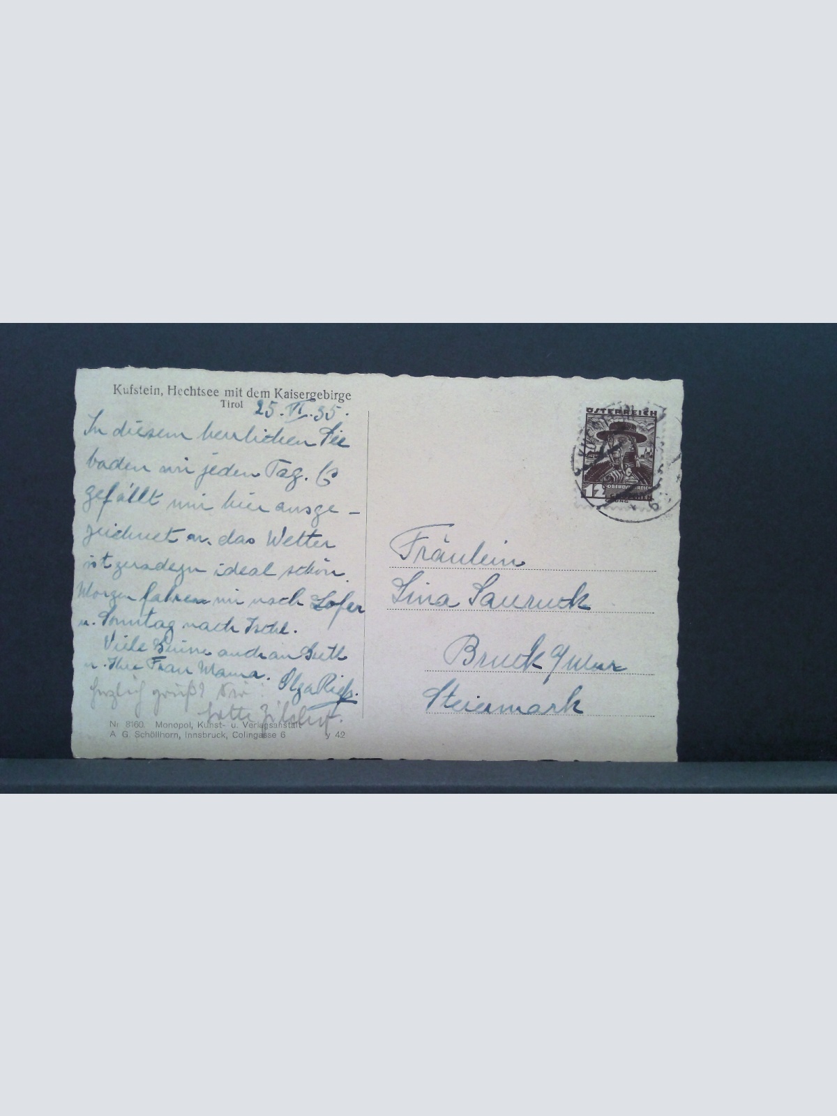 Hechtsee mit dem Kaisergebirge JW 500215 C