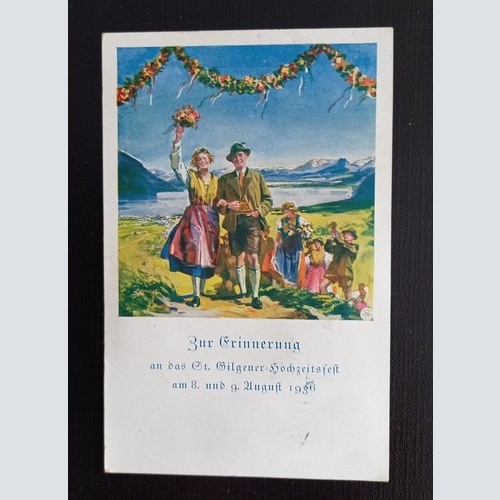 Flugpost St.Gilgen Hochzeit Österreich 165310 G
