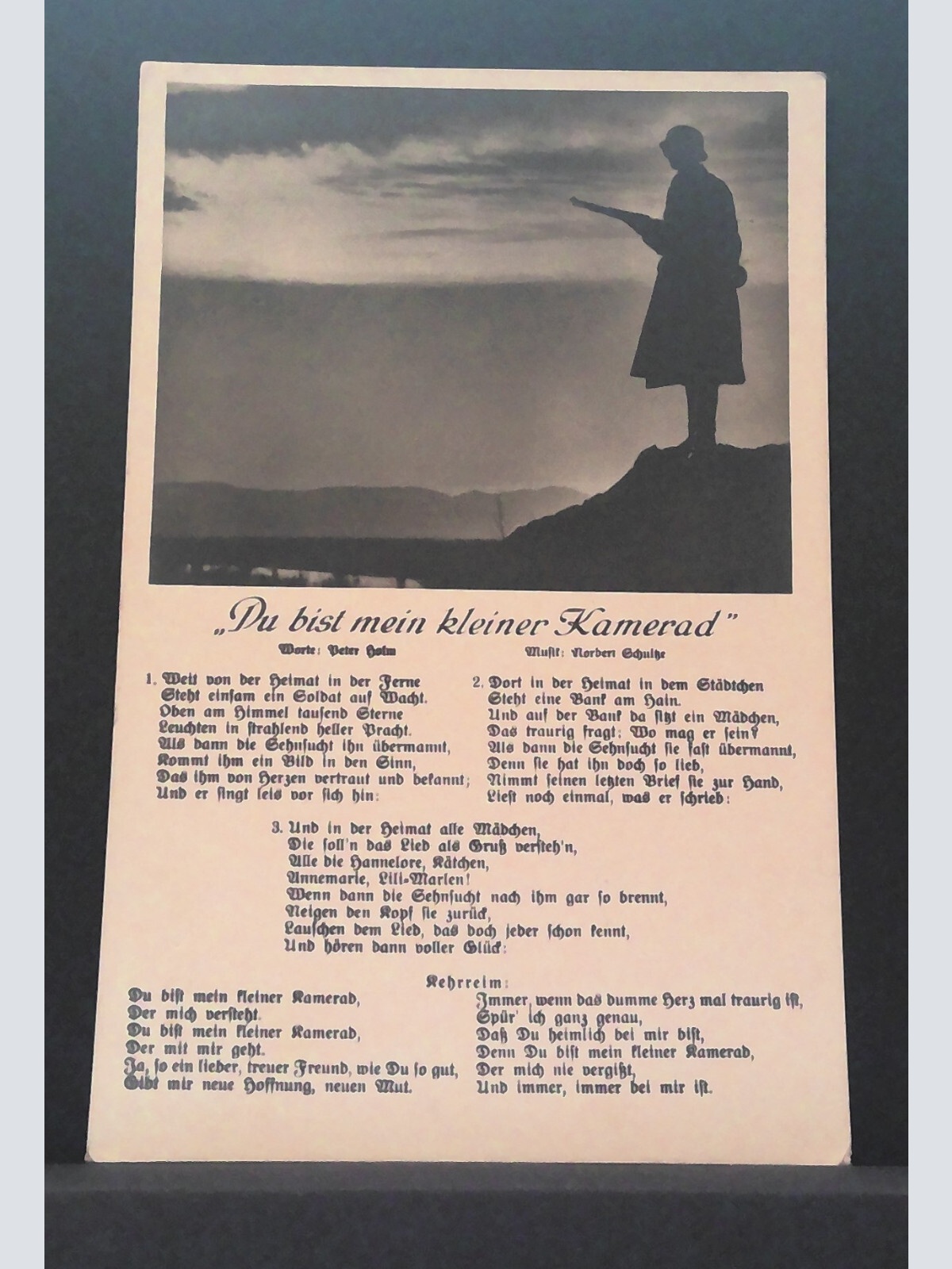 Du bist mein kleiner Kamerad Liedtext Soldat JW 500217 C