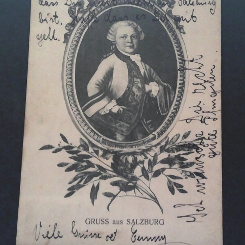 Gruss aus Salzburg Porträt Mozart als 6jähriger Gemälde JW 800100 C