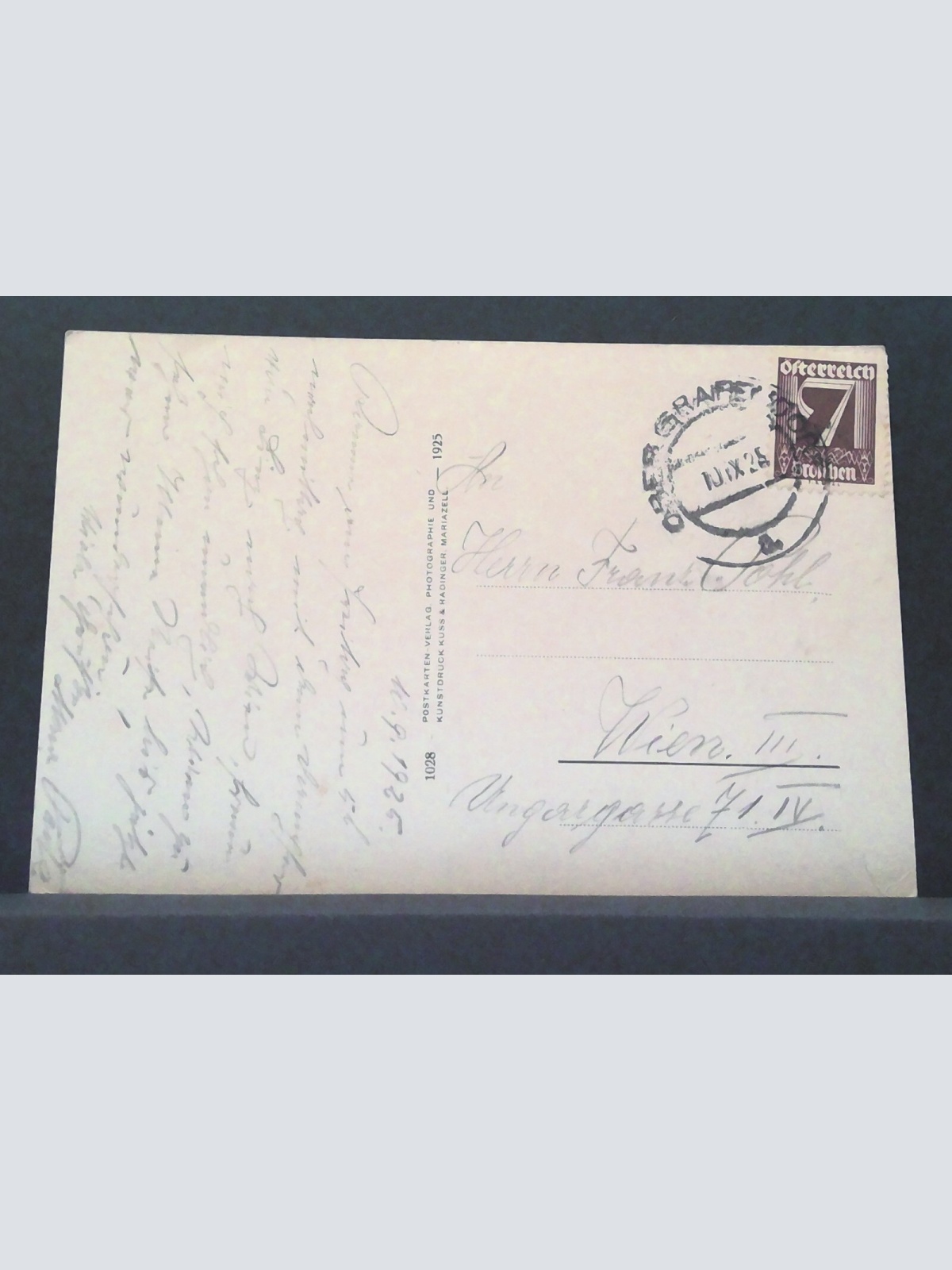 Marienfall bei Mariazell Gemälde JW 650406 C