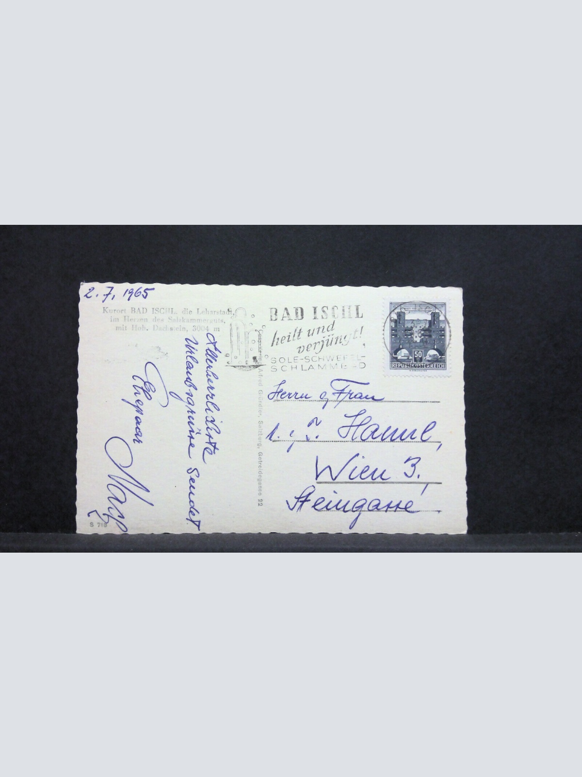 Bad Ischl Hoher Dachstein Leharstadt 12033 jw J