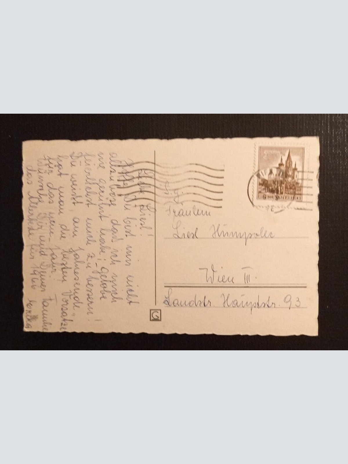 Ein Frohes Neues Jahr Rauchfangkehrer Mit Brief Und Schwein 165318 G