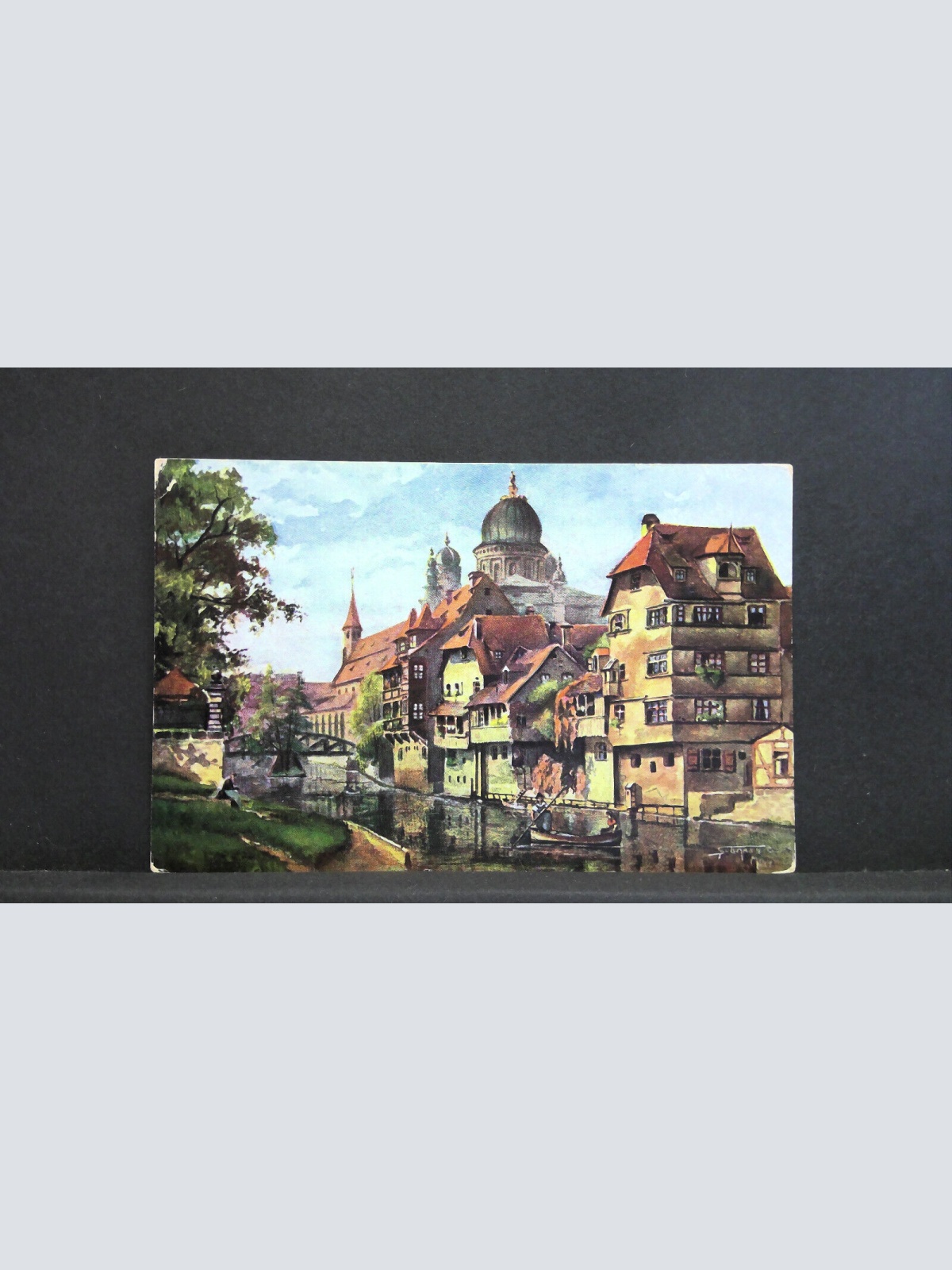 Nürnberg Insel Schütt Gemälde 723 jw J