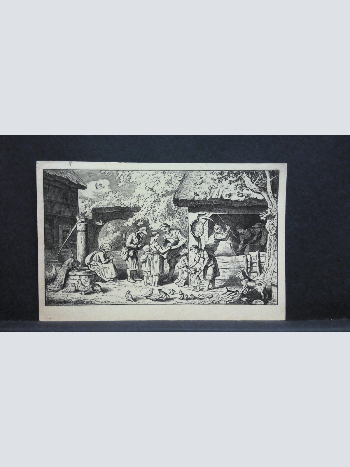 Ludwig Richter Unser tägliches Brot Künstlerkarte 82029 jw J