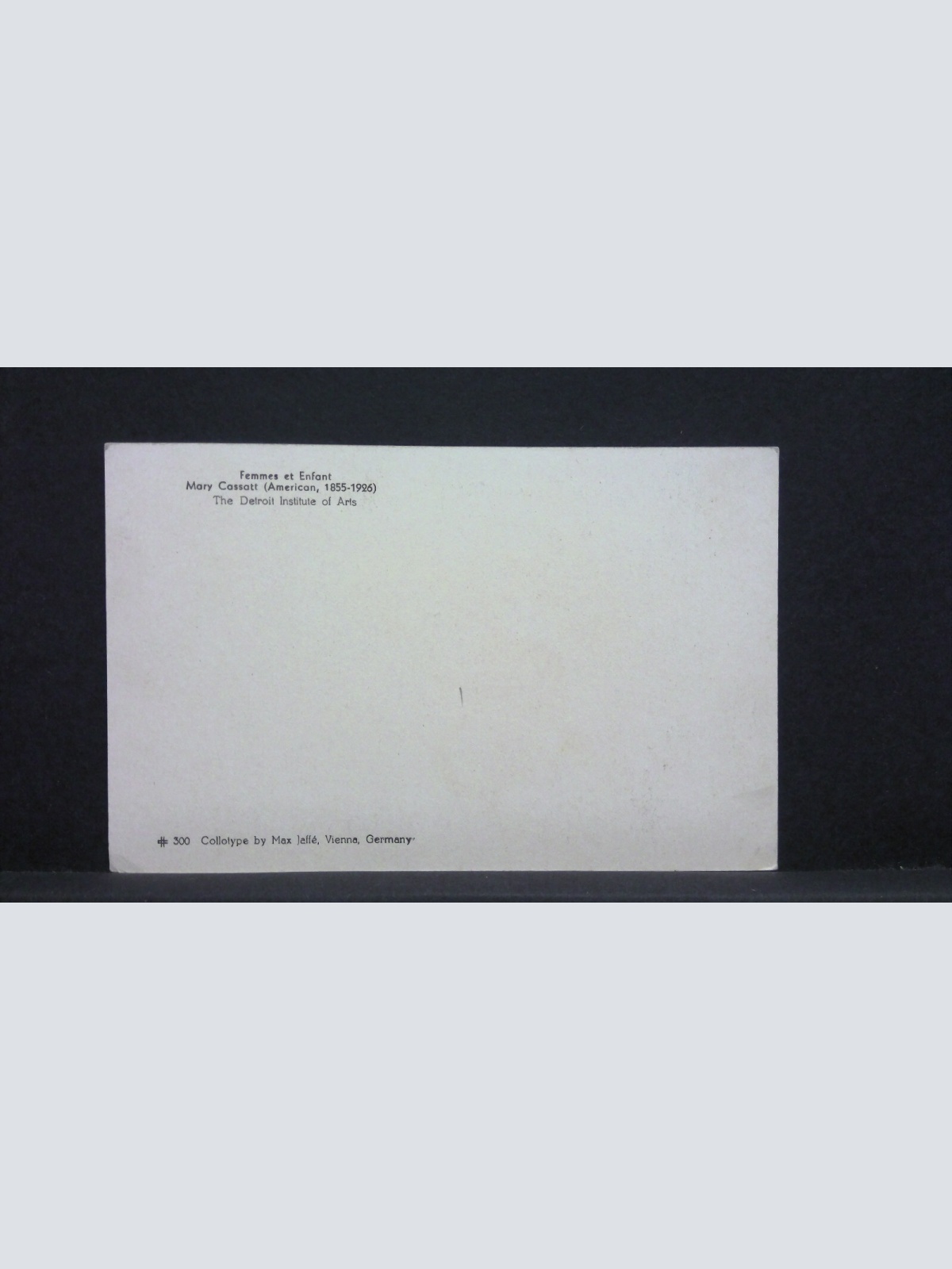 Marry Cassatt Femmes et Enfant Kind Künstlerkarte 20022 jw J