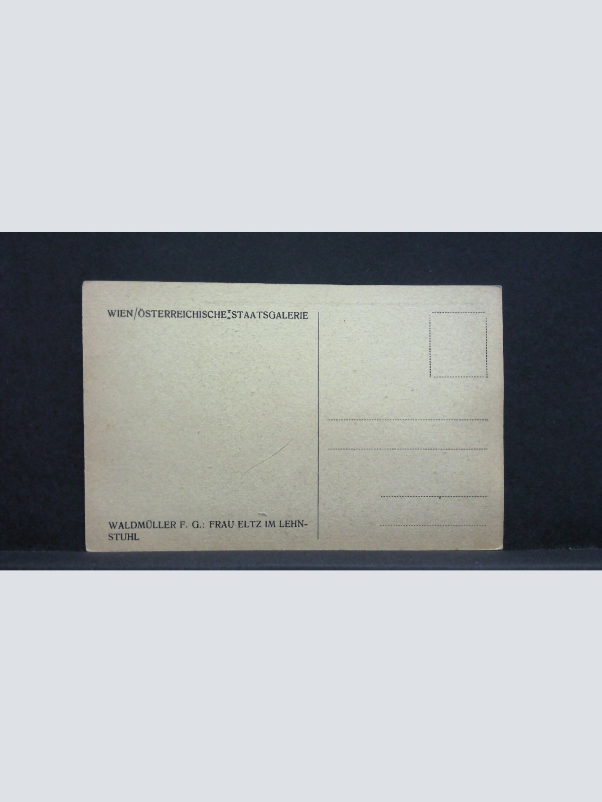 Waldmüller F G Frau Eltz in Lehnstuhl Künstlerkarte 20366 jw J