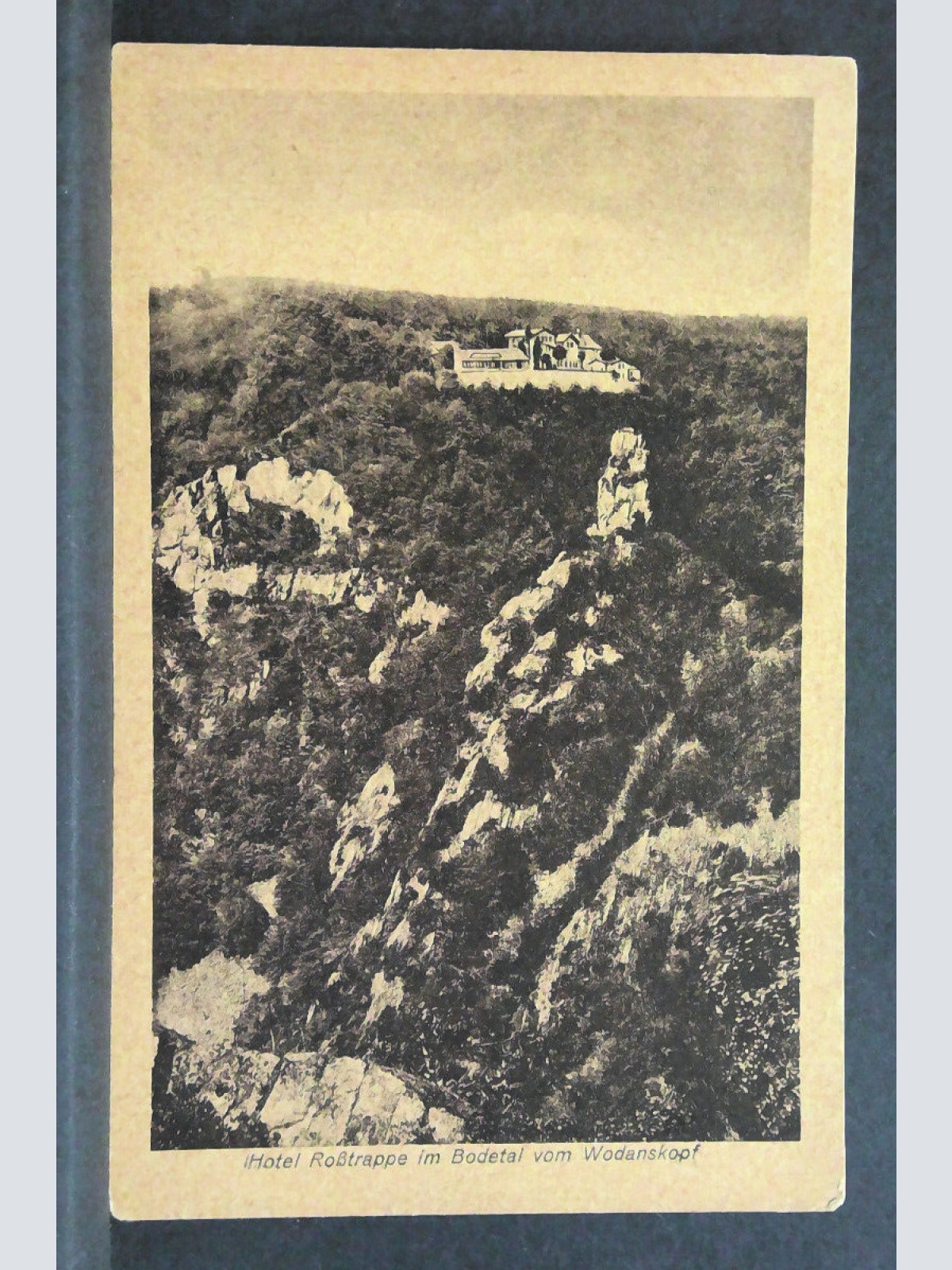 Hotel Roßtrappe im Bodetal vom Wodanskopf 40040 jw J