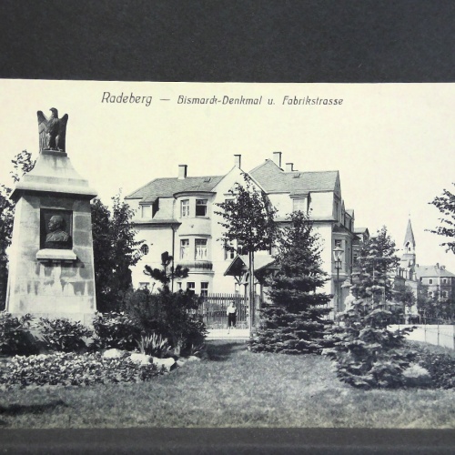 Radeberg Bismark Denkmal und Fabrikstraße 500225 jw J