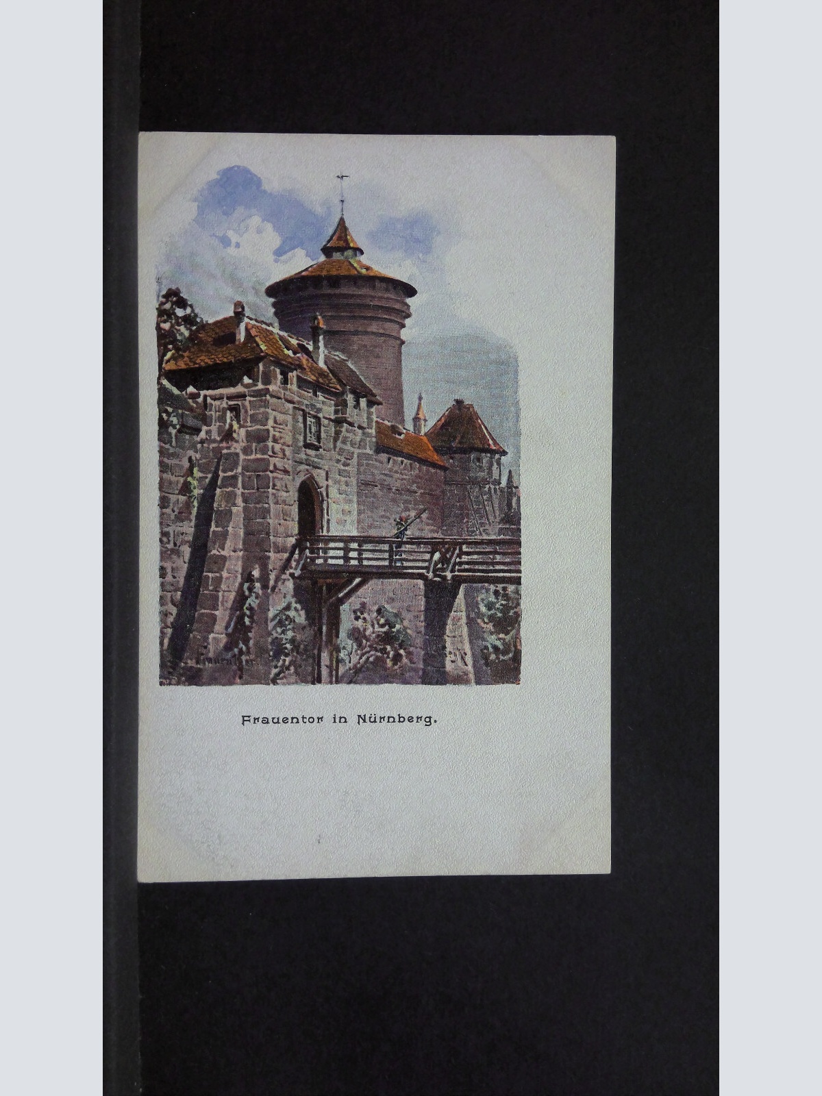 Frauentor in Nürnberg Gemälde 730 jw J