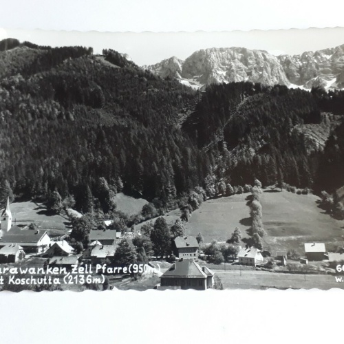 Karawanken, Zell Pfarre(950m) mit Koschutta(2136m).25024