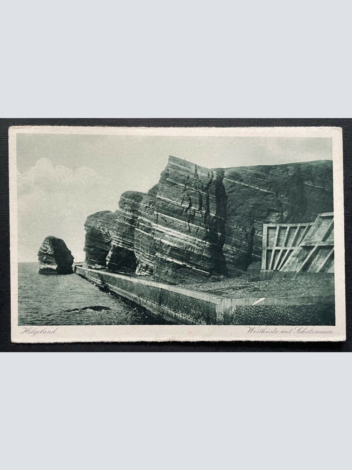 Helgoland Westküste Schutzmauer Nordsee Schleswig-Holstein Deutschland 401076 A