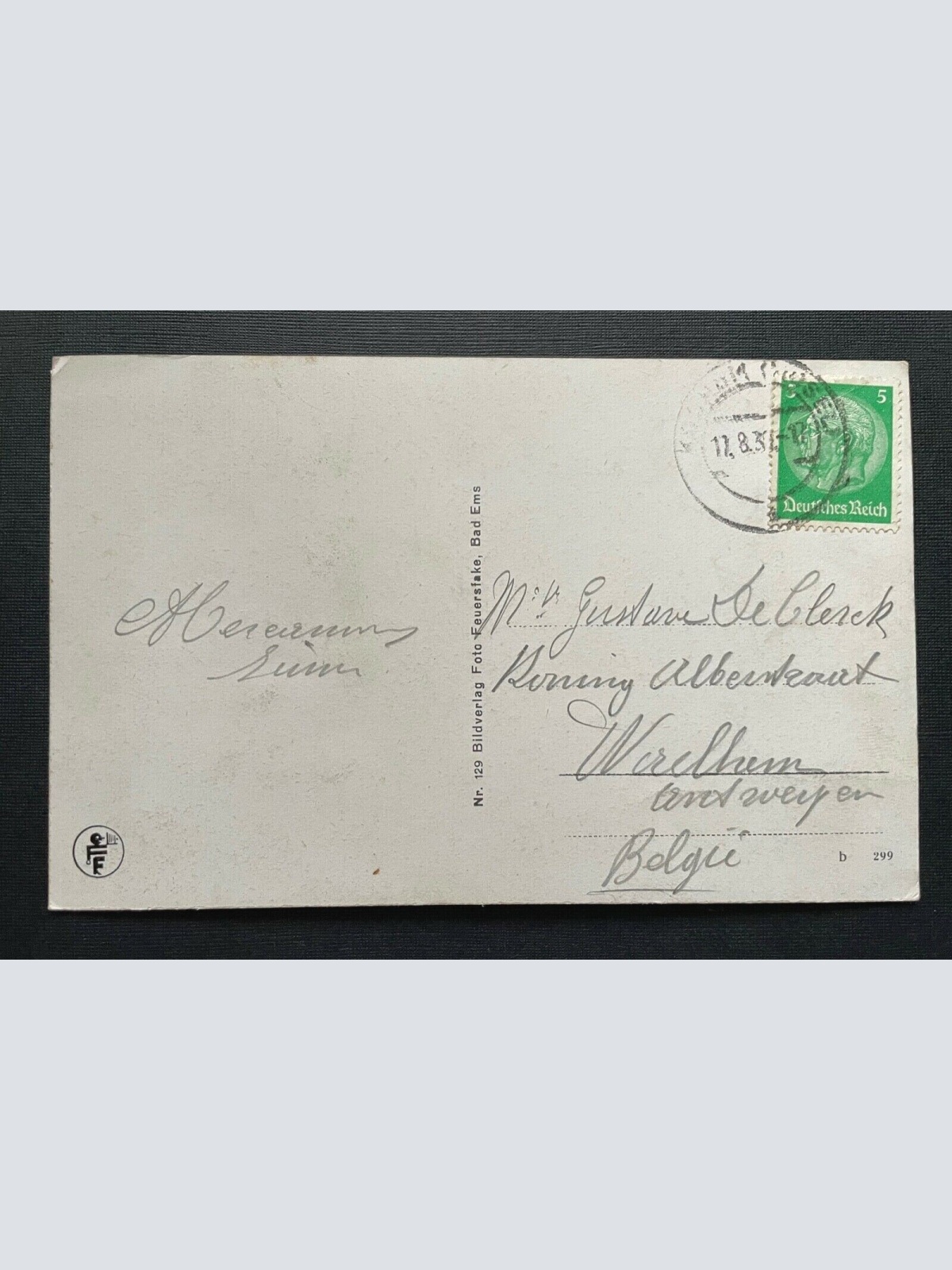 Bad Ems Blick v.d.Bäderlei Stadt Fluss Berg Rheinland-Pfalz Deutschland 401059 A