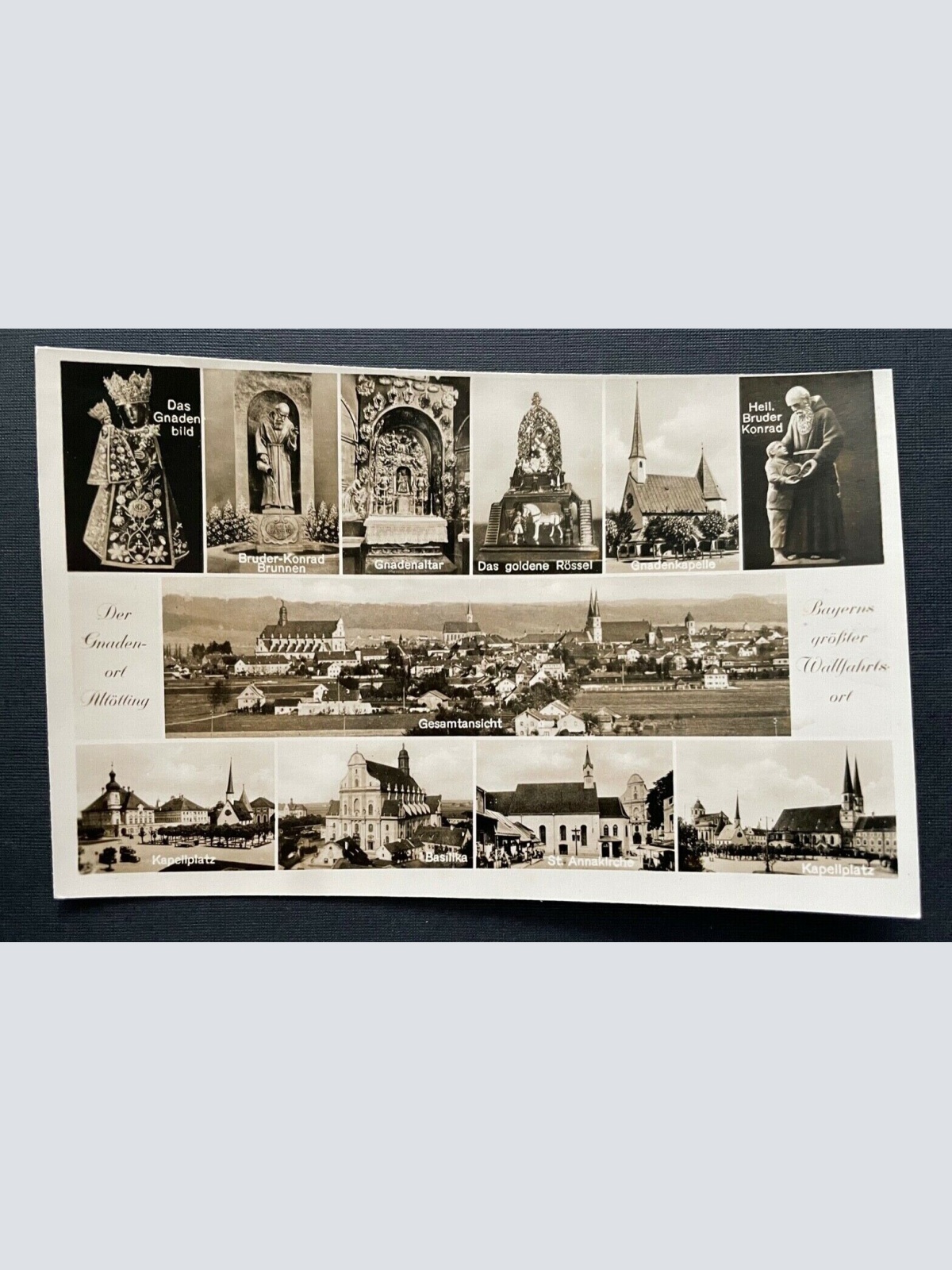 Gnadenort Altötting Stadt Collage Wallfahrtsort Bayern Deutschland 401058 TH A