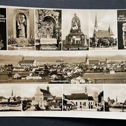 Gnadenort Altötting Stadt Collage Wallfahrtsort Bayern Deutschland 401058 TH A