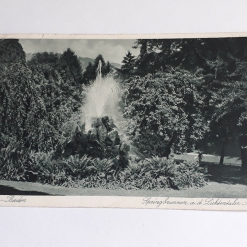 Baden-Baden  Springbrunnen a.d. Lichtentaler Allee.20235