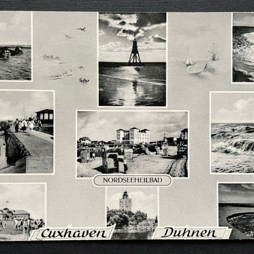 Nordseeheilbad Cuxhaven Duhnen Collage Stadt Niedersachsen Deutschland 401048 A