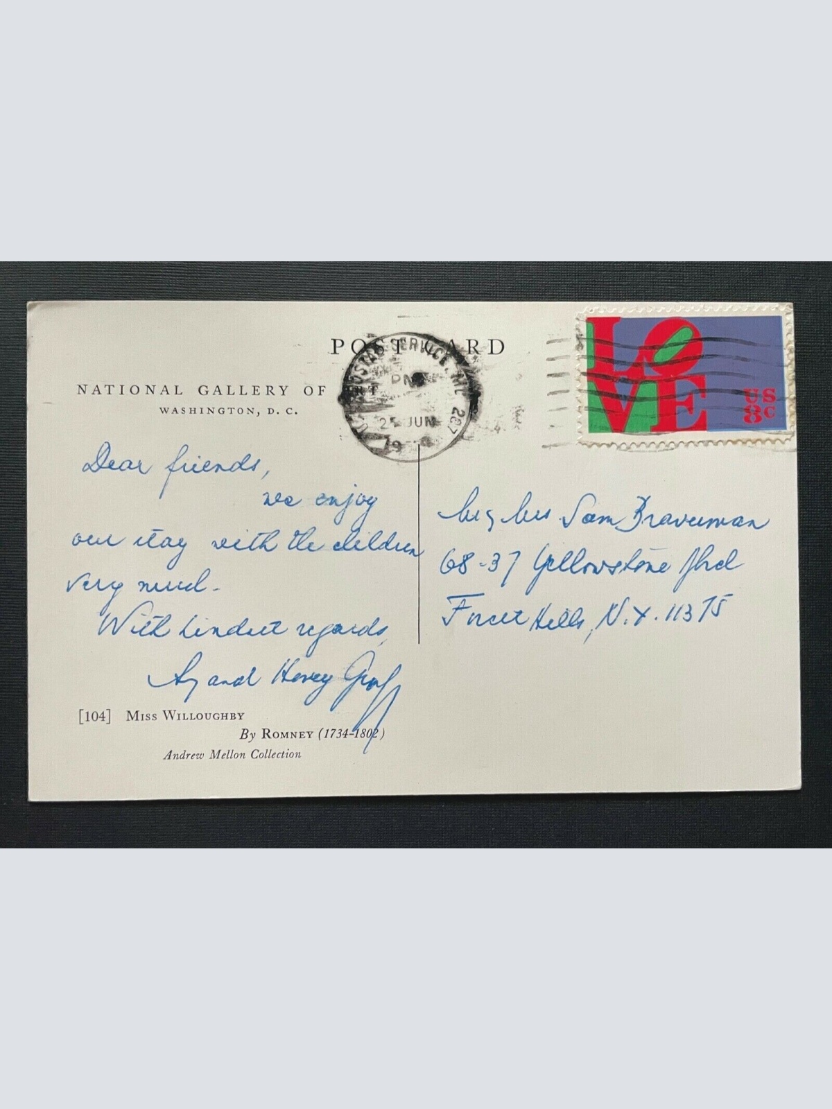 Miss Willoughby Kind Kleid Hut Bild Romney Gallery Washington DC USA 401040  A