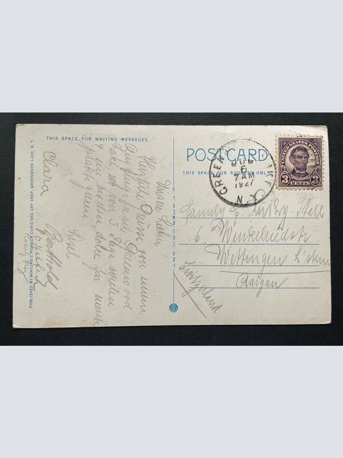 Chapel Island Greenwood Lake New York Insel See Brücke Wald USA 401038 TH A