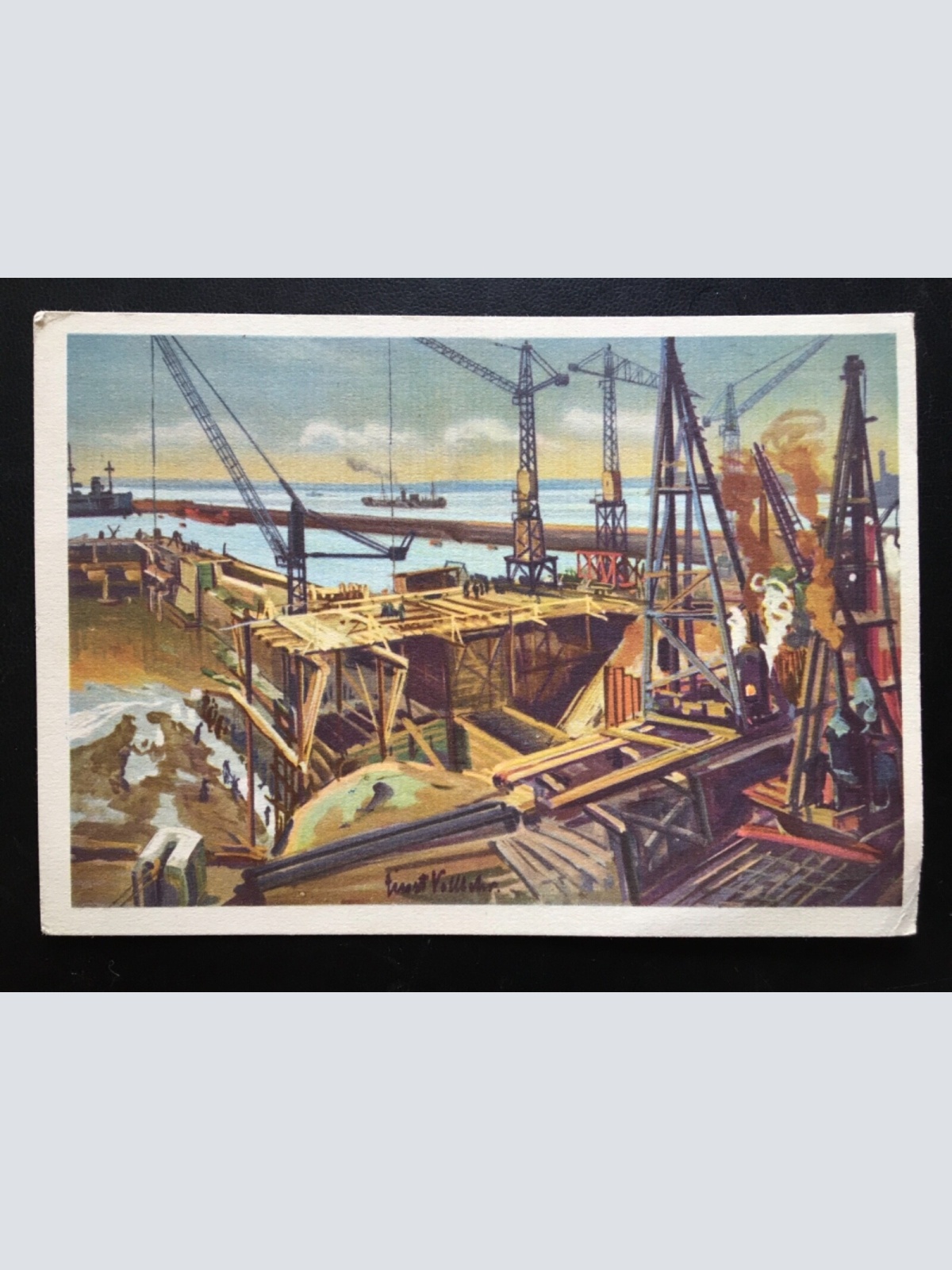 Beginn einer Baustelle für U-Boot-Trocken- & Nassboxen (E.Vollbehr) 270034 TH