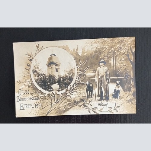 Erfurt Der Bismarckturm Bismarck Mit Hunde 650303 G