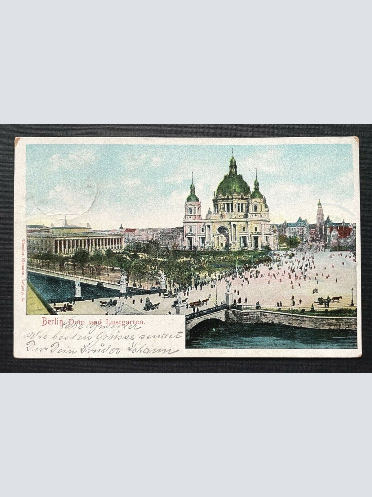 Berlin Dom Lustgarten Park Kirche Platz Brücke Fluss Turm Deutschland 401034 A