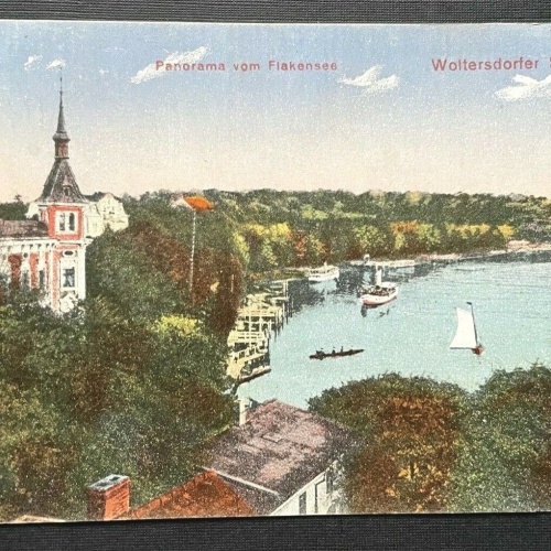 Panorama Flakensee Woltersdorfer Schleuse Ort Brandenburg Deutschland 401032 A