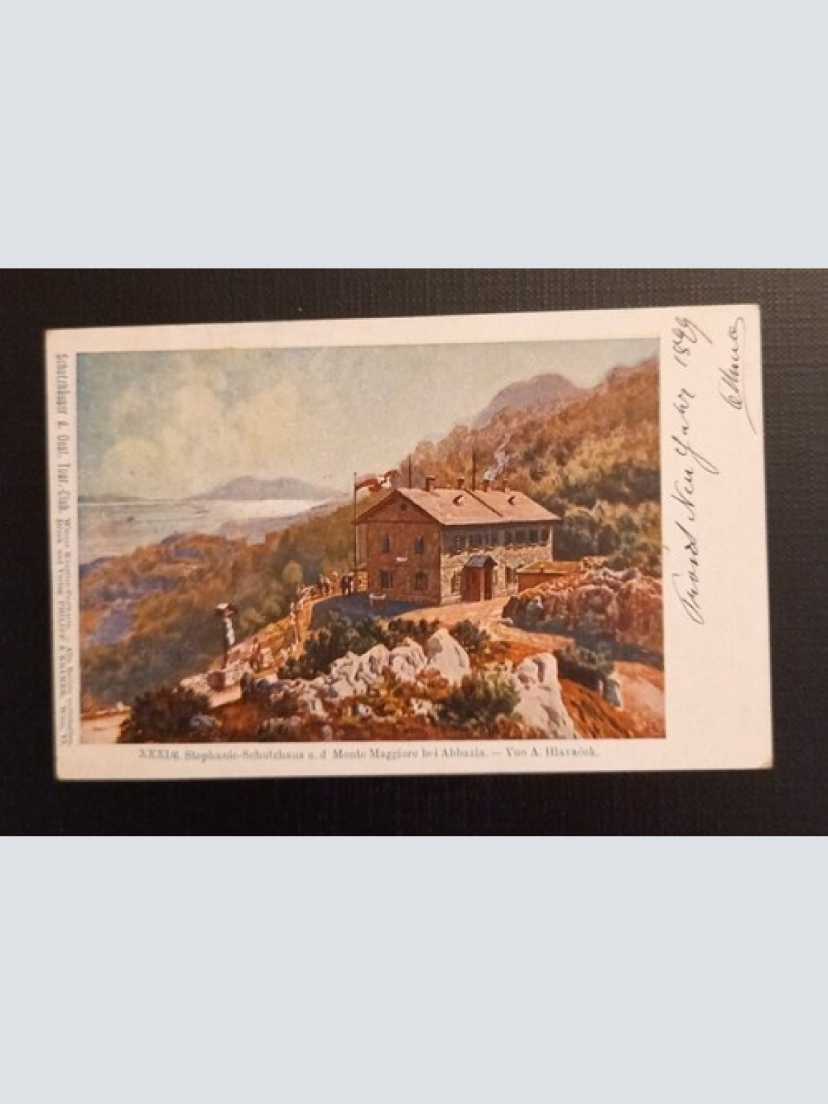 Stephanie Schutzhaus a.d. Monte Maggiore bei Abbazia 800033 Ga E