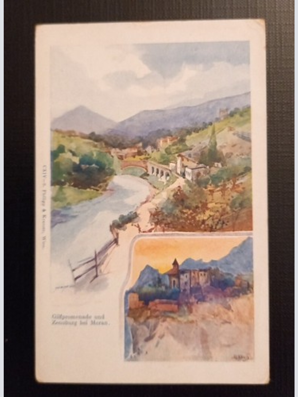 Gilfpromenade und Zenoburg bei Meran 800035 Ga E