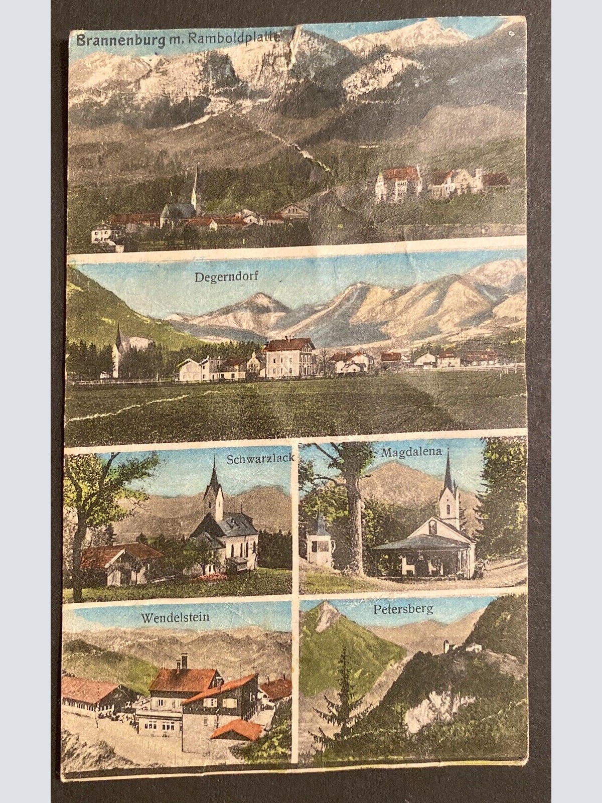 Degerndorf Branneburg Mehrbildkarte ( Siehe Zustand ) 80228