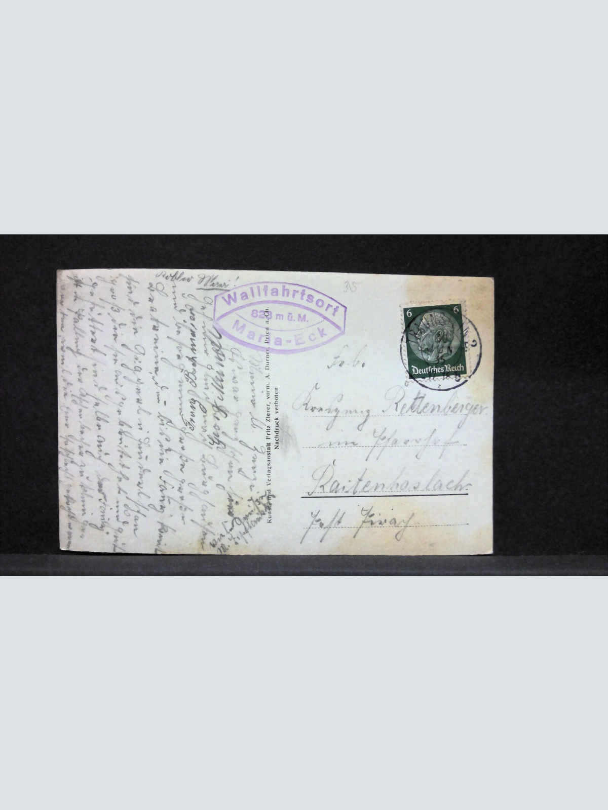 Maria Eck Wallfahrtsort Deutschland Zeichnung Berge JW165420