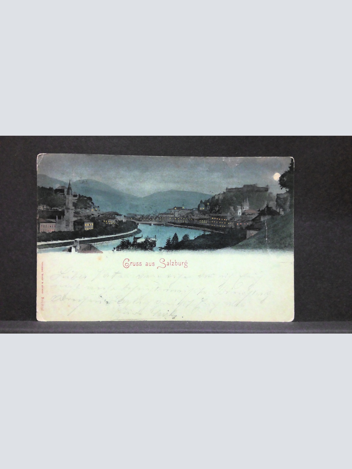Gruss aus Salzburg Salzach Mondkarte JW79179