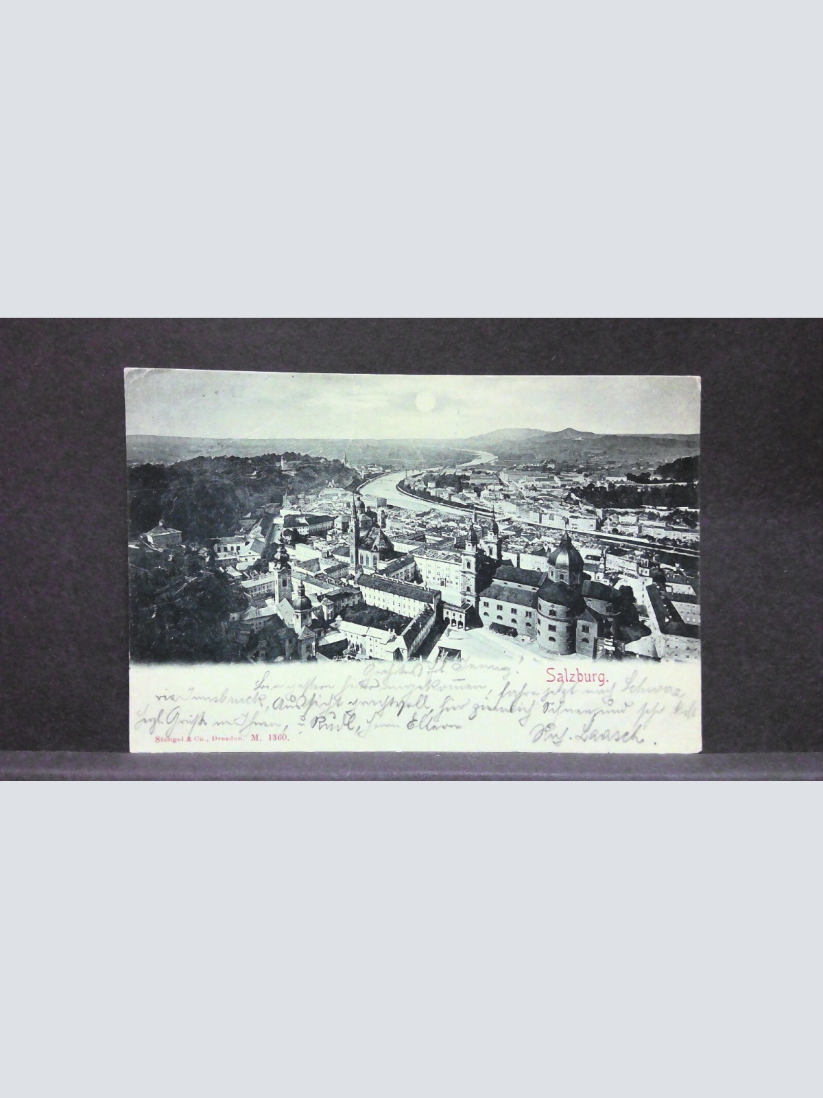 Salzburg Mondkarte Berge Salzach JW734