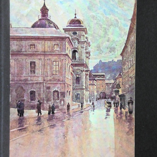 Salzburg Dreifaltigkeitsgasse Zeichnung Künstlerkarte JW165750