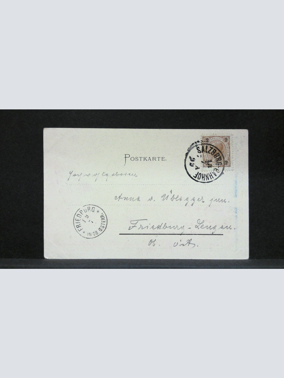 Gruss aus Salzburg Salzach Zeichnung Künstlerkarte JW5741