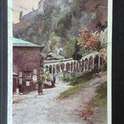 Salzburg St Peter Friedhof Zeichnung Künstlerkarte JW165735