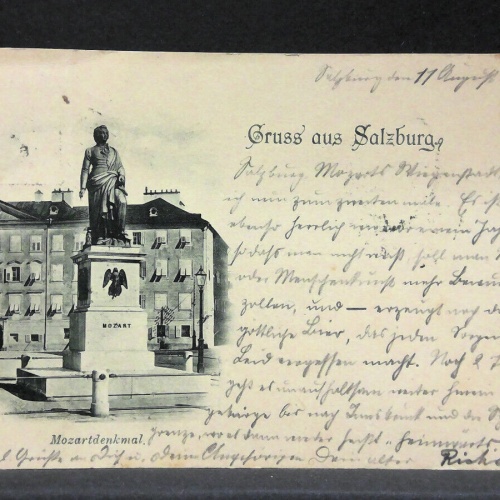 Mozartdenkmal Gruss aus Salzburg JW 5811