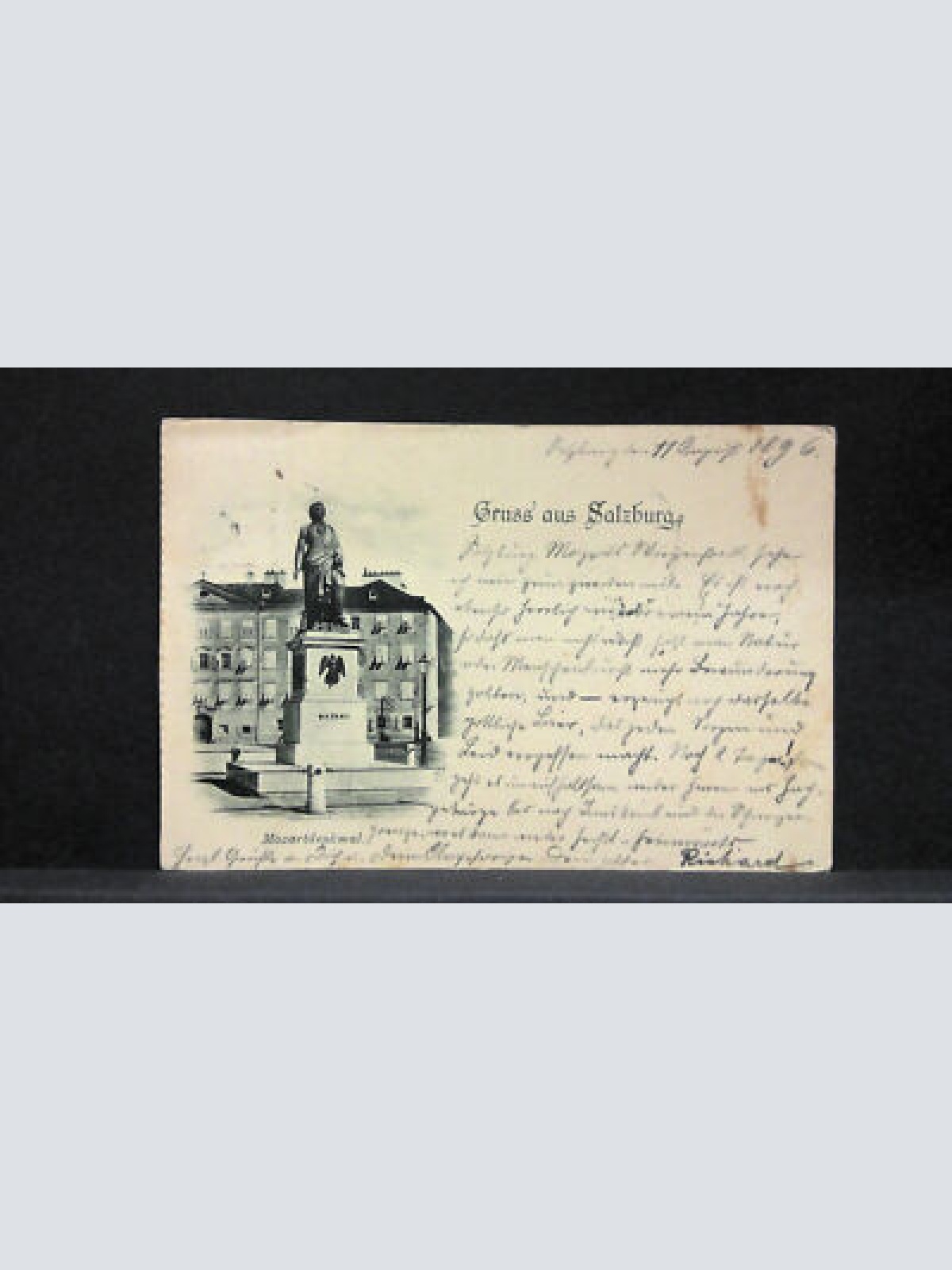 Mozartdenkmal Gruss aus Salzburg JW 5811