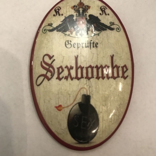 K&k nostalgie flaschenöffner magnetisch sexbombe 7x4,5cm