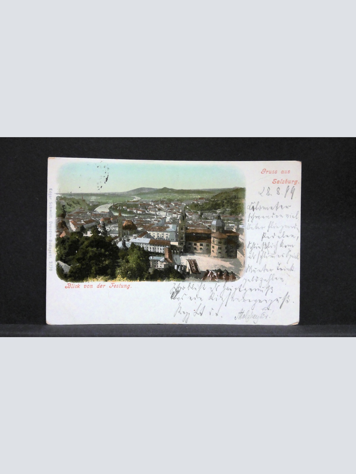 Gruss aus Salzburg Blick von der Festung Salzach JW5701