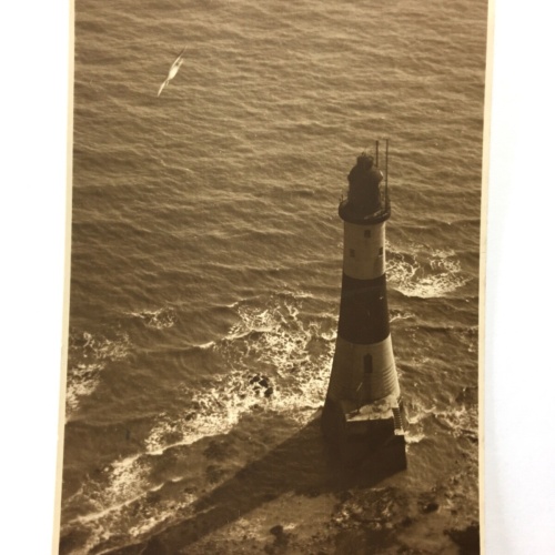 Beachy Head Lighthouse from Cliffs - Leuchtturm - East Sussex - England 40238 TH