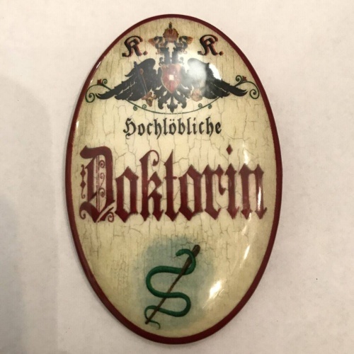 K&k nostalgie flaschenöffner magnetisch doktorin 7x4,5cm