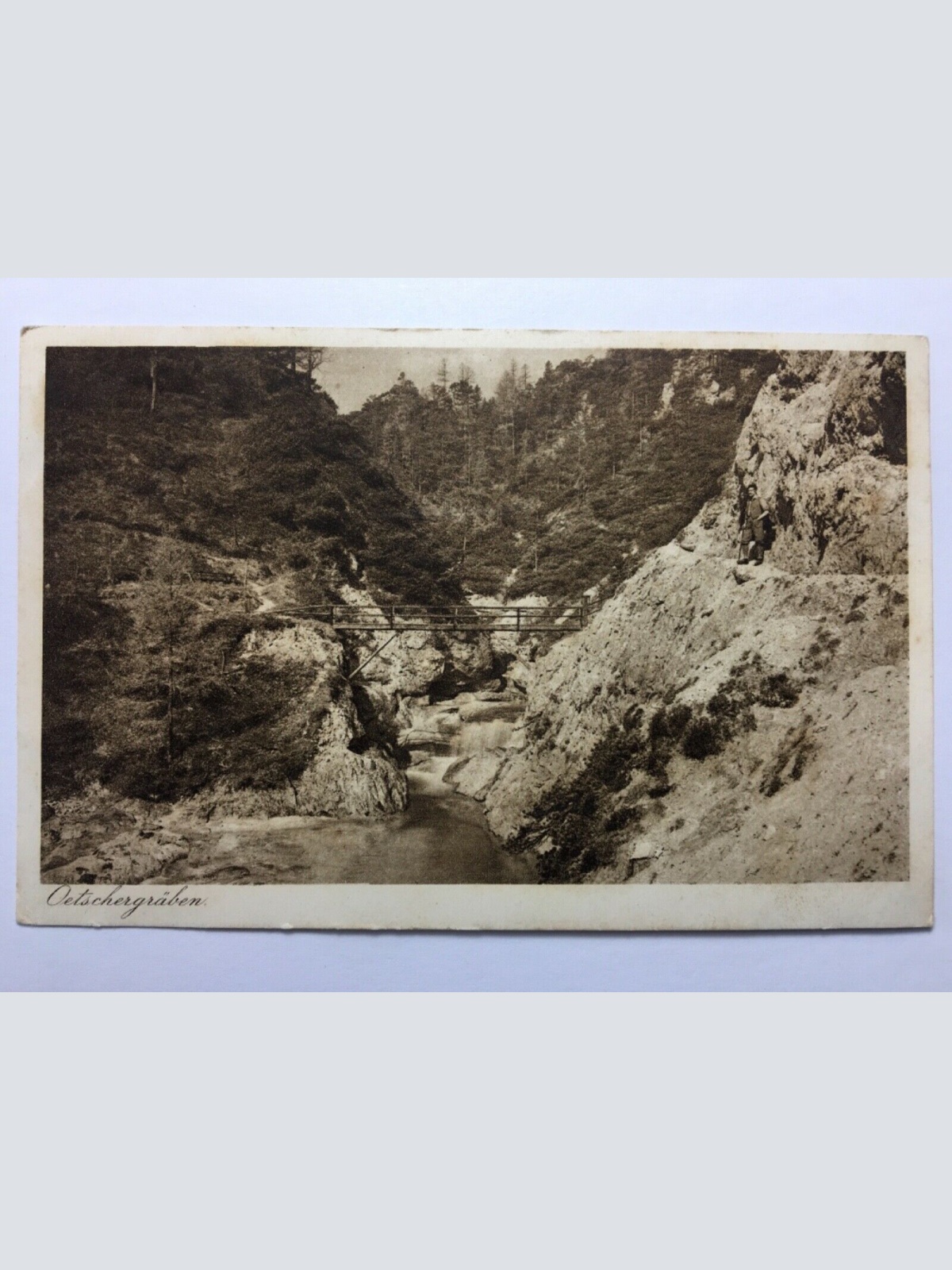 Ötschergräben - Holzbrücke über Ötscherbach 30120 TH ShBer