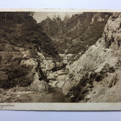 Ötschergräben - Holzbrücke über Ötscherbach 30120 TH ShBer