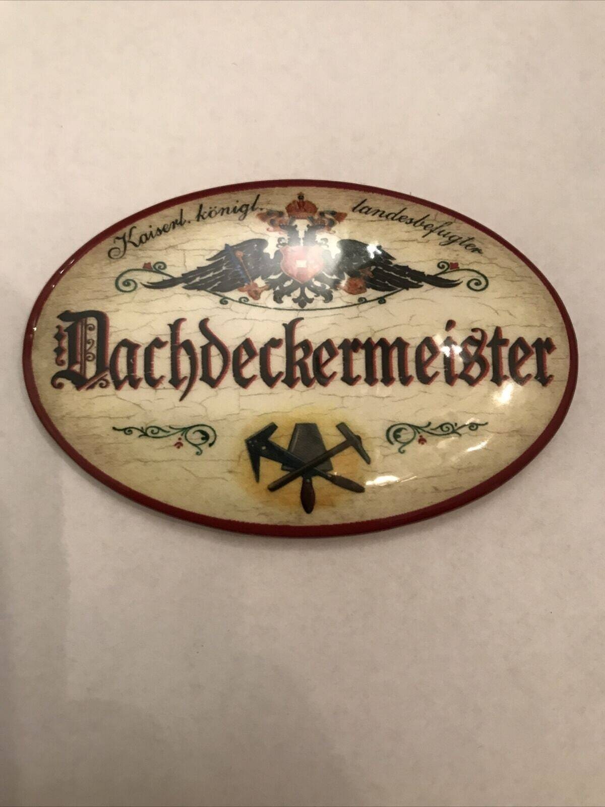 K&k nostalgie flaschenöffner magnetisch dachdeckermeister 7x4,5cm