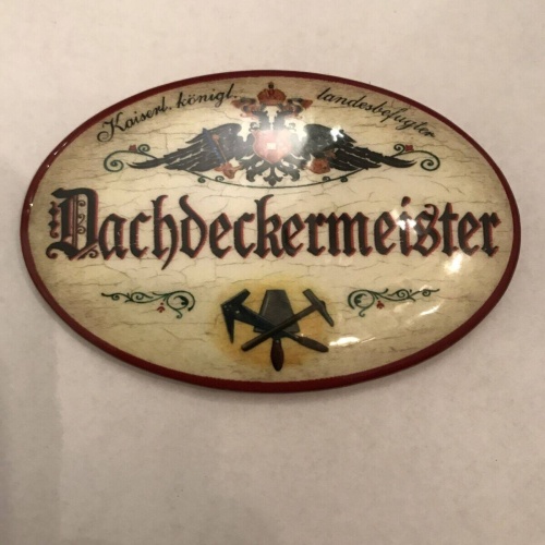 K&k nostalgie flaschenöffner magnetisch dachdeckermeister 7x4,5cm