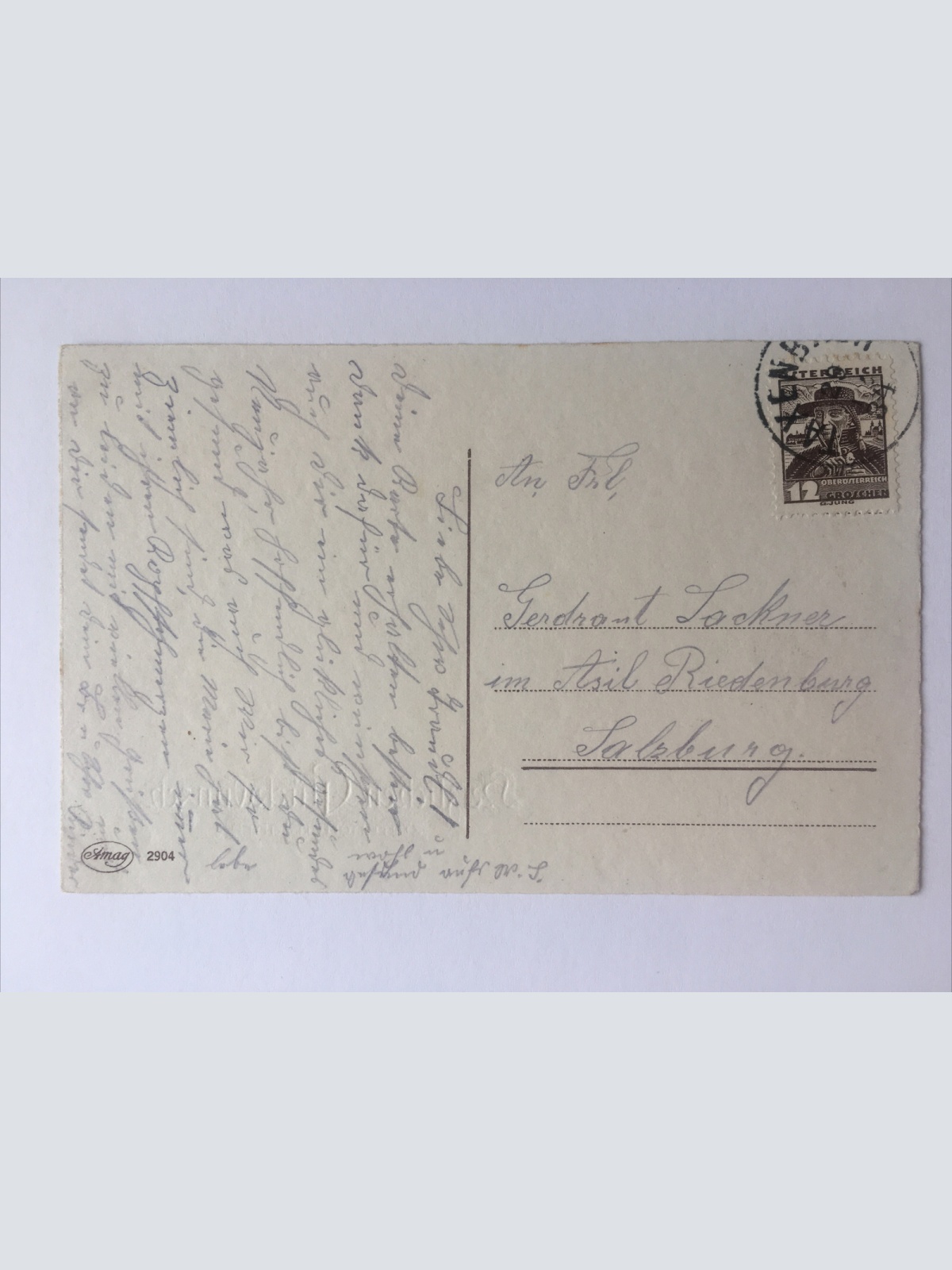 Glückwunsch Weihnachtskarte. Winterlandschaft, drei Kinder. 652